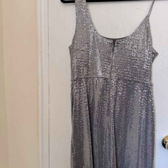 Topshop Drape Sequin Mini Dress - Picture 3 of 9